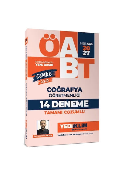 Yediiklim Yayınları 2027 Meb Ags Öabt Cemre Serisi Coğrafya Öğretmenliği Tamamı Çözümlü 14 Deneme