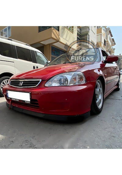 Honda Civic İes 1996-2001 Uyumlu H Lip Esnek Ön Lip 2 Parça Karlık Ön Ek Tampon Altı Dill