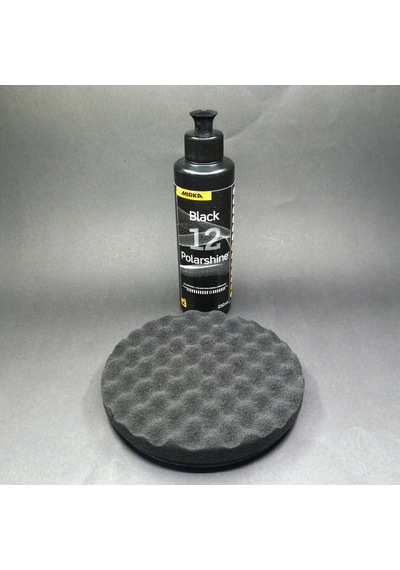 Pasta Cila Seti Epoksi Parlatma Polisaj Seti Mırka 12 Black Cila 250 Ml Yumuşak Ped 150 X 25 Mm
