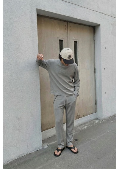 Vamos Fitilli Baggy Fit Pantolon Gri