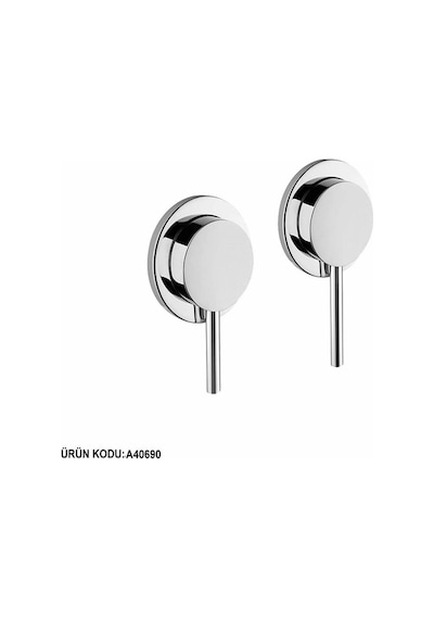 Artema A40690 Pure Ankastre Banyo Bataryası -3Y-S.Üstü Krom