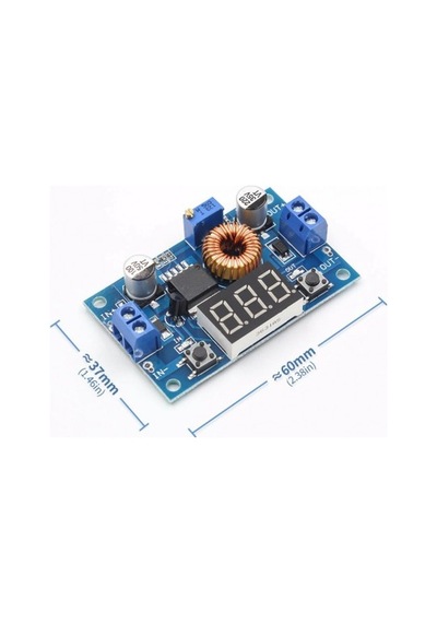 Xl4015 5a Dc-dc Step Down Ayarlanabilir Voltaj Regülatörü Voltmetreli Buck Dönüştürücü Modülü 4-38v