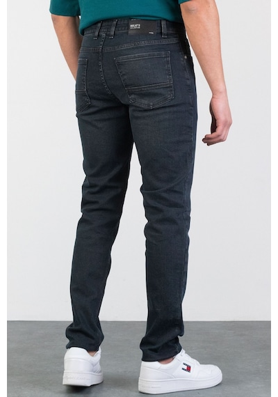 HLT Jeans Erkek Füme Antrasit Taşlamalı Slim Fit Likralı Jean Kot Pantolon James