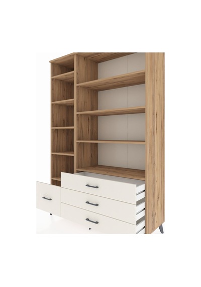 Hyperion Dolap 9 Raflı 4 Çekmeceli 132x44x195 Çam-çam/aytaşı Atlas Çam/aytası - Atlas Çam Hyperion Dolap 9 Raflı 4 Çekmeceli 132x44x195 Çam-çam/aytaşı Atlas Çam/aytası - Atlas Çam