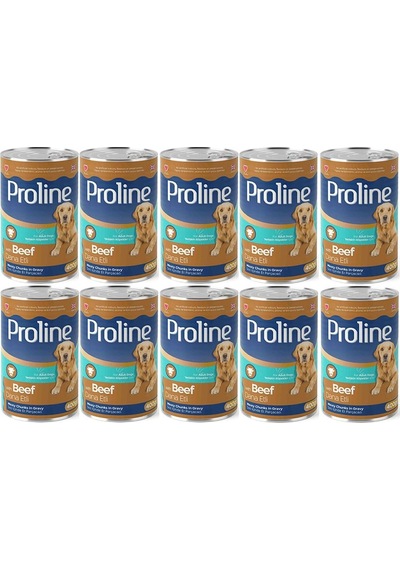 Pro Line Dana Etli Yetişkin Köpek Konservesi 10 x 400 G
