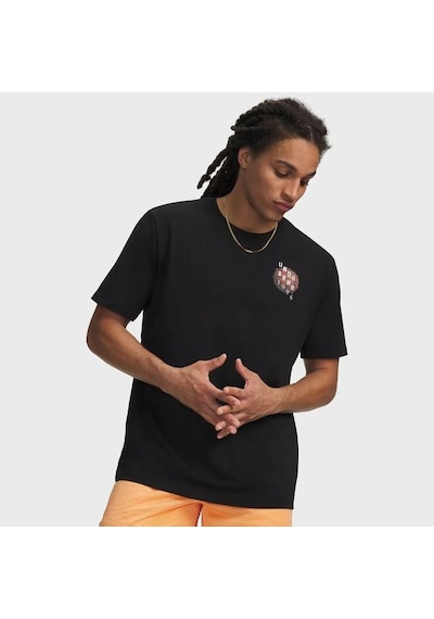 Under Armour 60/40s City Classic Erkek Siyah Polo Yaka Tişört
