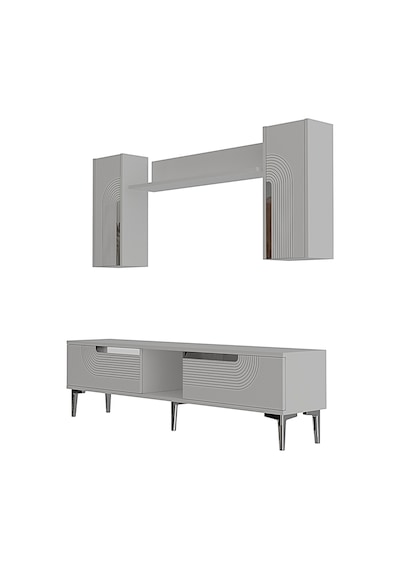 Tvr1502bs Meyra Tv Ünitesi Takımı Beyaz-sılver 150cm Beyaz - Gümüş
