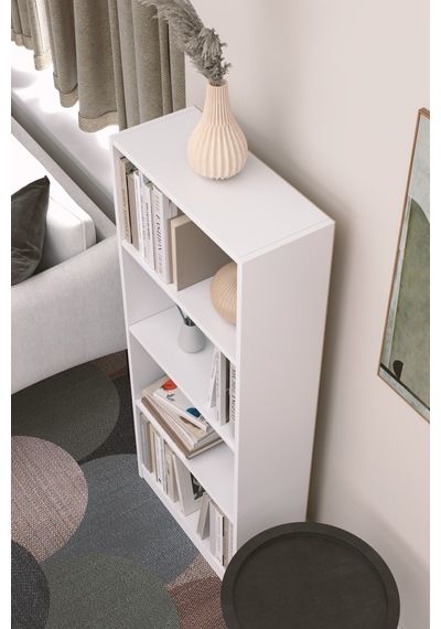 Modern Beyaz Kitaplık Estetik Ve Kullanışlı Depolama Çözümü I Şık Fonksiyonel Minimalist Tasarım Beyaz Beyaz Modern Beyaz Kitaplık Estetik Ve Kullanışlı Depolama Çözümü I Şık Fonksiyonel Minimalist Tasarım Beyaz Beyaz