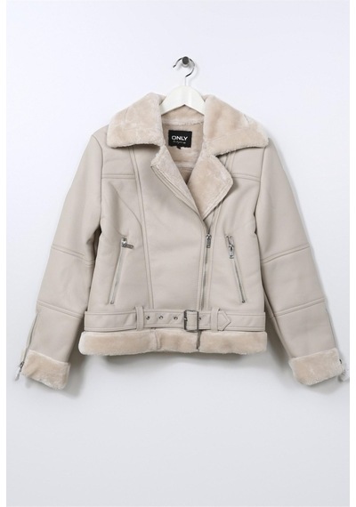 Only 15260002-22k Onlagnete Faux Leather Bıker Jkt Otw Kadın Piu Ceket 15260002-R6662 Çok Renkli