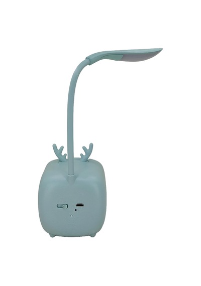 Hedyex Budret Şarjlı 400mah Led Masa Lambası Akrobatik Gece Lambası Turkuaz