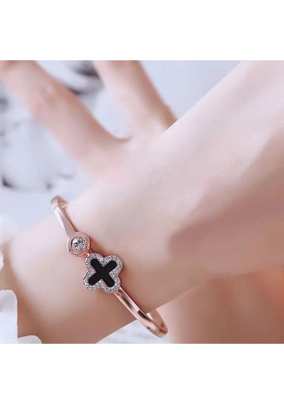Gogoey Kadın Bilekliği Bayan Takı Rose Gold Trend Hediye Şık Rb55 Çok Renkli