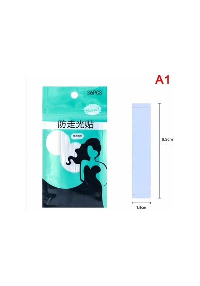 Jmsstore Kadın Çift Taraflı Vücut Bant 36 Adet Şeffaf