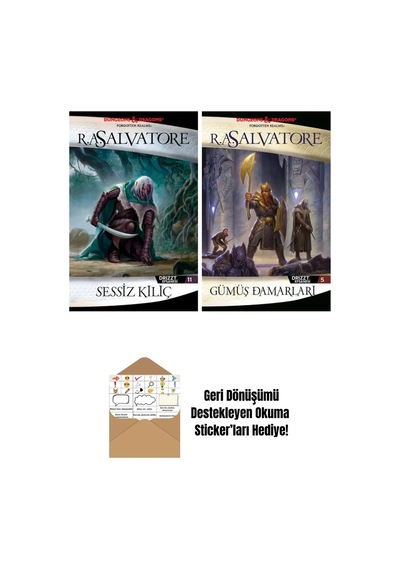 Sessiz Kılıç Drizzt Efsanesi 11. Kitap + Gümüş Damarları Drizzt Efsanesi 5. Kitap