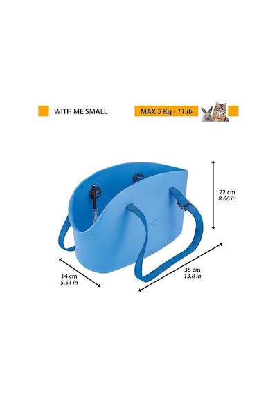Ayrex With-me Evcil Hayvan Taşıma Çantası, Small, Mor, Standard