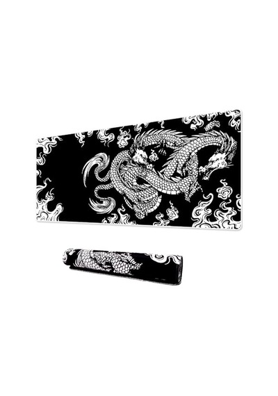 Klasse Pro - 10 Farklı Model Dikişli Kenar 90x40 Cm Oyuncu Gaming Mouse Pad Dragon Knot, 90x40 Cm