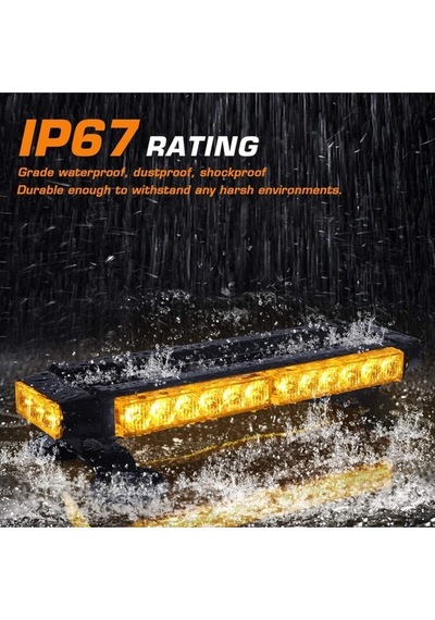 Çakar Lamba Çift Taraflı 30 Led Sarı-sarı / Lapa524