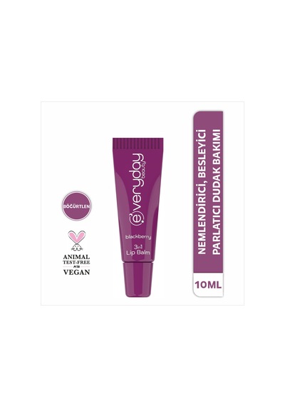 Everyday Beauty Böğürtlen Özlü 3 Etkili Lip Balm 10 ML