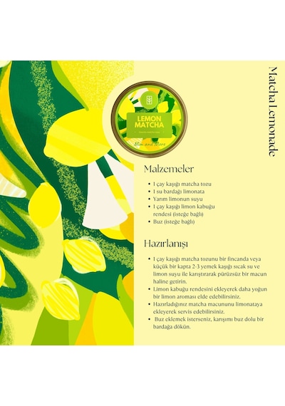 Mim and More Lemon Matcha Limonlu Matcha 100 G