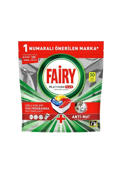 Fairy Platinum Plus Bulaşık Makinesi Kapsülü 30'lu 2'li Avantaj Paketi Mıchu