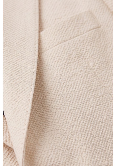 Rizzup Erkek Bej Slim Fit Likralı Gofre Kumaş Takım Elbise İpli Lastikli Pantolon 2602326