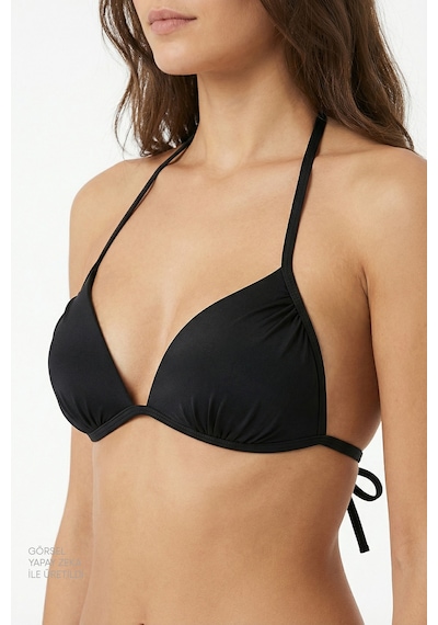 Penti Siyah Mini Üçgen Bikini Üstü