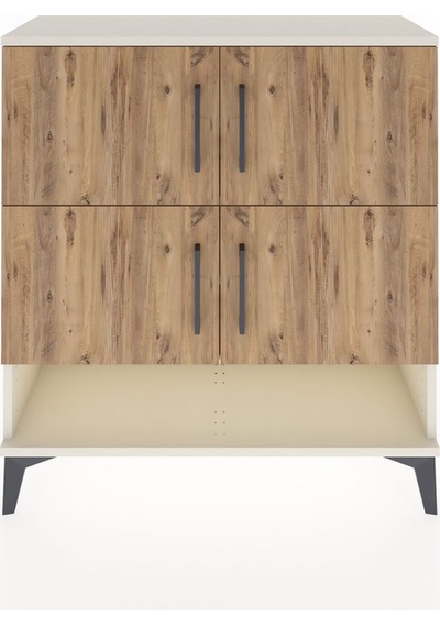Arges Şifonyer 4 Raflı 4 Kapaklı 88x30x96 Aytaşı-çam Aytaşı