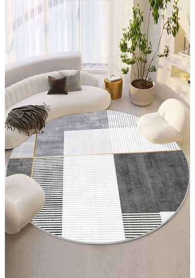 Chilai Home Pendor Grey Çap Dekoratif Halı Djt Gri