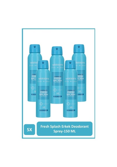 Fresh Splash Deodorant Sprey Erkek Pudrasız 5 150 Ml