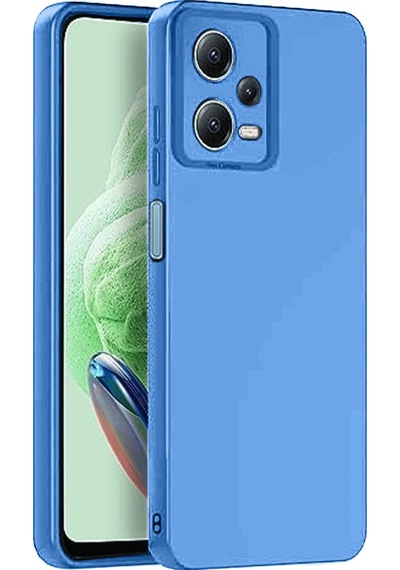 Xiaomi Redmi Note 12 Pro 5g Kılıf Nano İçi Kadife Silikon Mavi