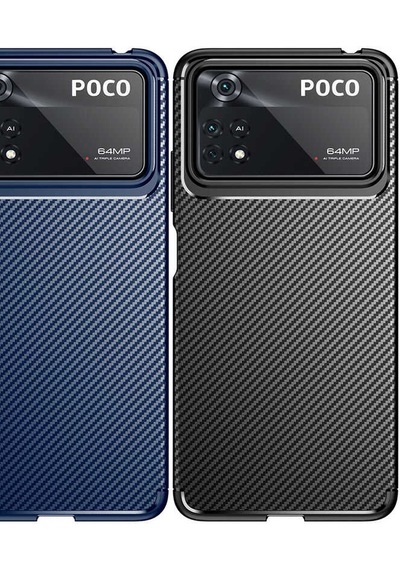 Xiaomi Poco X4 Pro 5G Kılıf Zore Negro Karbon Tasarım Silikon Kılıf