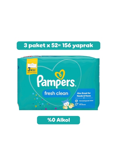Prima Pampers Islak Bebek Mendili 3'lü 156 Islak Mendil 8690010023711
