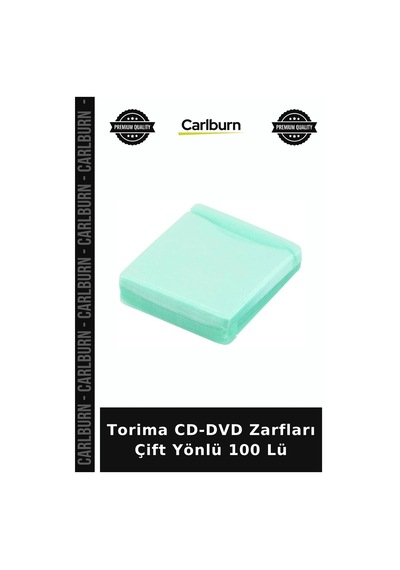 Delux Serisi Torima Cd-dvd Zarfları Çift Yönlü 100 Lü Dosya Kılıfı Saklama Kabı Muhafaza Aracı