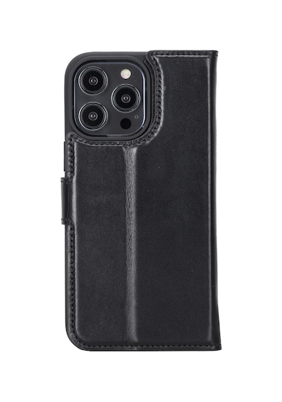 Apple Uyumlu iPhone 14 Pro Max Deri Cüzdanlı Kılıf MWWN RST1