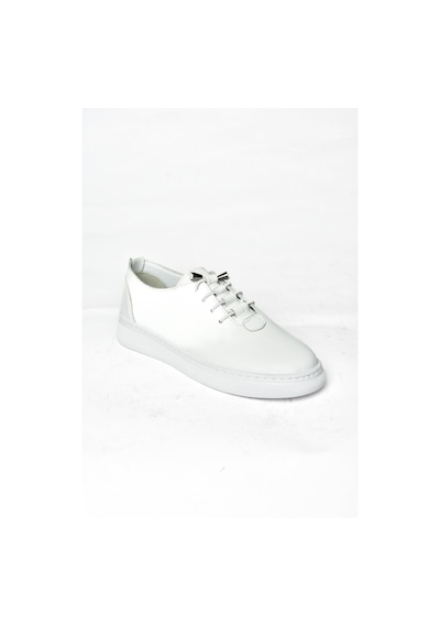 Fox Shoes P555461003 Beyaz Hakiki Deri Kadın Spor Ayakkabı Sneakers Beyaz