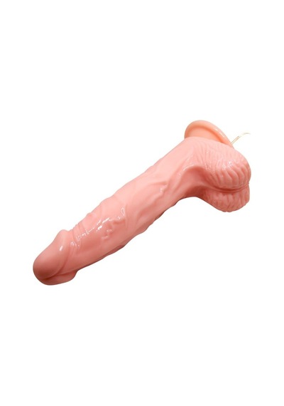 20,5 Cm Döner Başlıklı Titreşimli Vantuzlu Realistik Dildo Rota Rex Çok Renkli