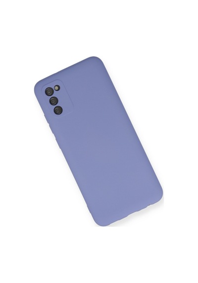 Samsung Uyumlu Galaxy A03s Uyumlu Kılıf Nano İçi Kadife Silikon - Lila