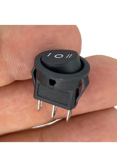 Ic-134e-5 Yuvarlak Mini Anahtar On-off-on 3p