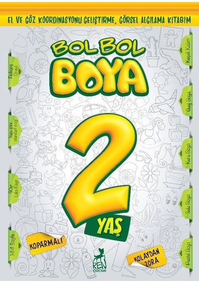 Bol Bol Boya 2 Yaş - Boyama Kitabı- Ren Kitap