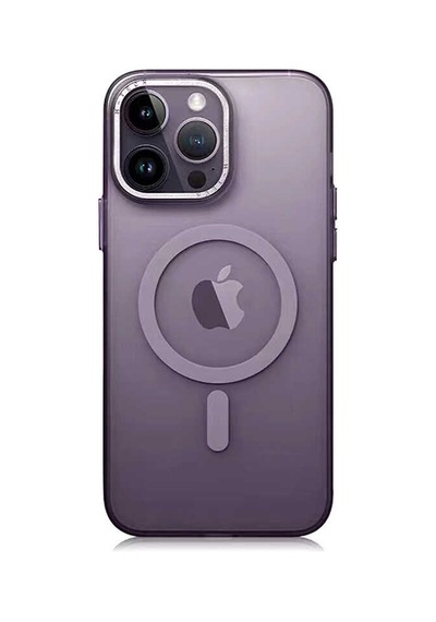 Apple Uyumlu iPhone 14 Pro Max Magsafe Şarj Özellikli Buzlu Sert Pc Zore Tuval Kapak