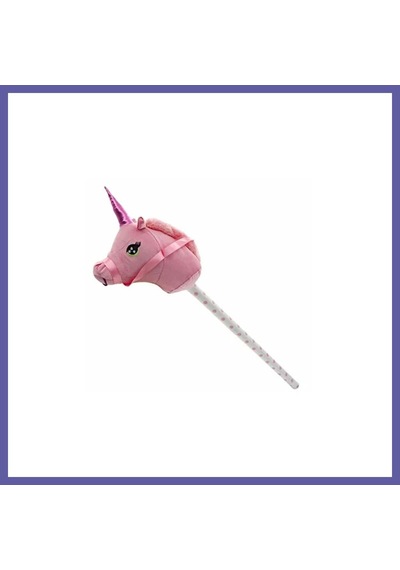 Bezos Pufu 03038 Peluş Sopalı At 1 Adet Nıda Çok Renkli