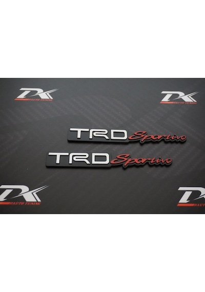 Toyota Trd Sportivo Çamurluk 3M 3D Krom Metal Logo Amblem New Sty (547919582)