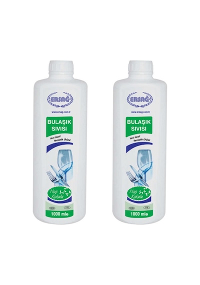 Ersağ Hoş Kokulu Elde Sıvı Bulaşık Deterjanı 2 x 1 L