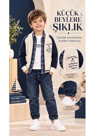 Yağmur Giyim Junıor Tişört, Gömlek, Nakışlı Triko Hırkalı Ve Pantolonlu Erkek Çocuk Takımı 2-6 Yaş 2653 Çok Renkli Yağmur Giyim Junıor Tişört, Gömlek, Nakışlı Triko Hırkalı Ve Pantolonlu Erkek Çocuk Takımı 2-6 Yaş 2653 Çok Renkli