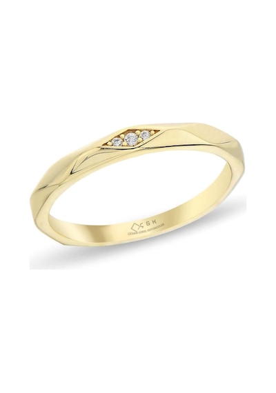 Çgk Çiğdem Gürel Kuyumculuk Minimal Taşlı Eklem Altın Yüzük Gold