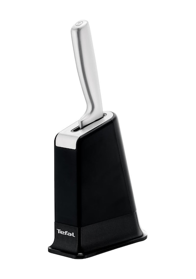 Tefal Eversharp Entegre Bileyici Standlı Şef Bıçağı - 16,5 Cm Siyah