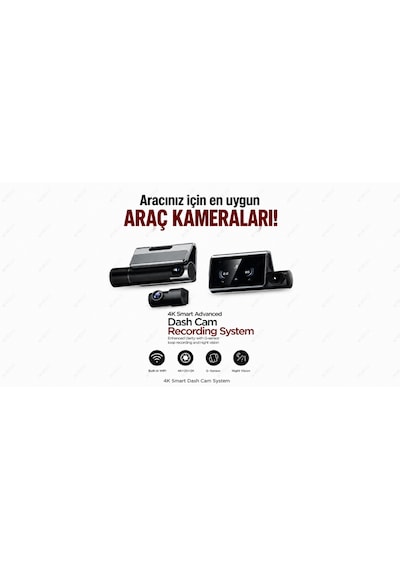 Dxtel X18 4k Dokunmatik Araç Kamerası Ön Arka Kamera Wifi Gece Görüşlü G-sensör Park Modu Döngüsel Kayıt Dash Cam 3 Kameralı