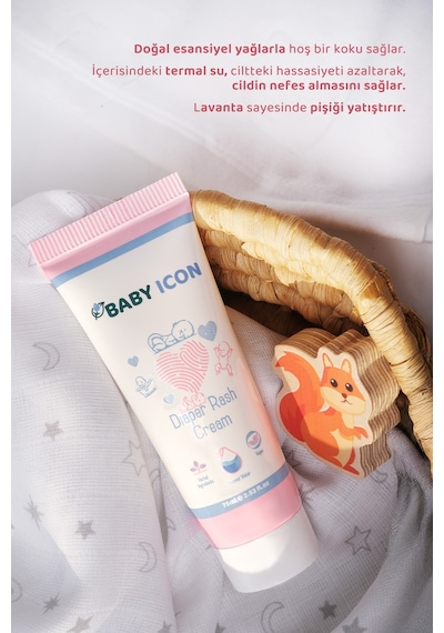 Baby Icon Organik Vegan Pişik Önleyici Ve Onarıcı Krem