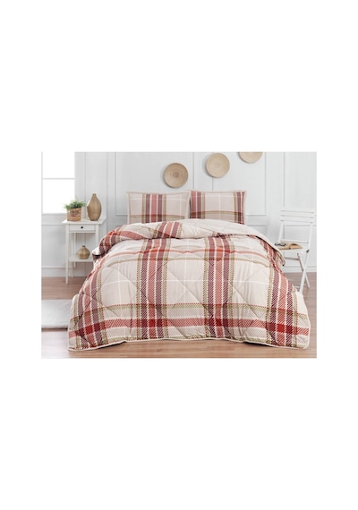 Merinos Comforter Çift Kişilik Yorgan Seti- Anna Yeşil