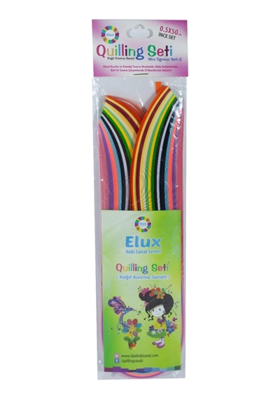 Quilling/quiling Set İnce 0,5x50 Cm 150 Kağıt Şerit 8680422509887 Genel