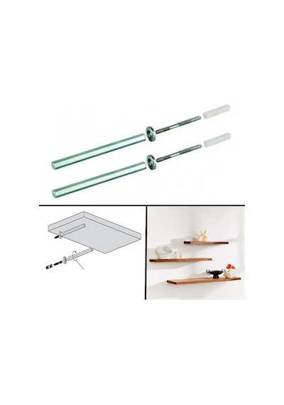 Metal Gizli Raf Tutucu Çinko 8x100 Takım 181ay0210221 Renkli